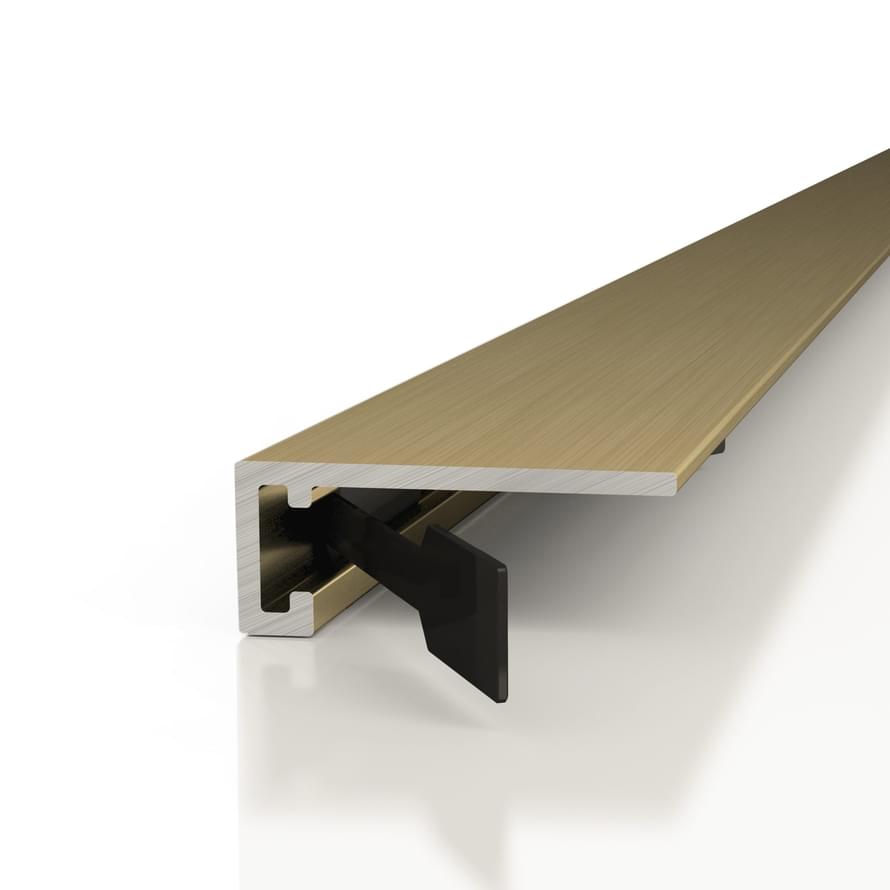 Плинтус Decaro Engineering Микроплинтус M15A Brass Brush 0x200 см поверхность матовая