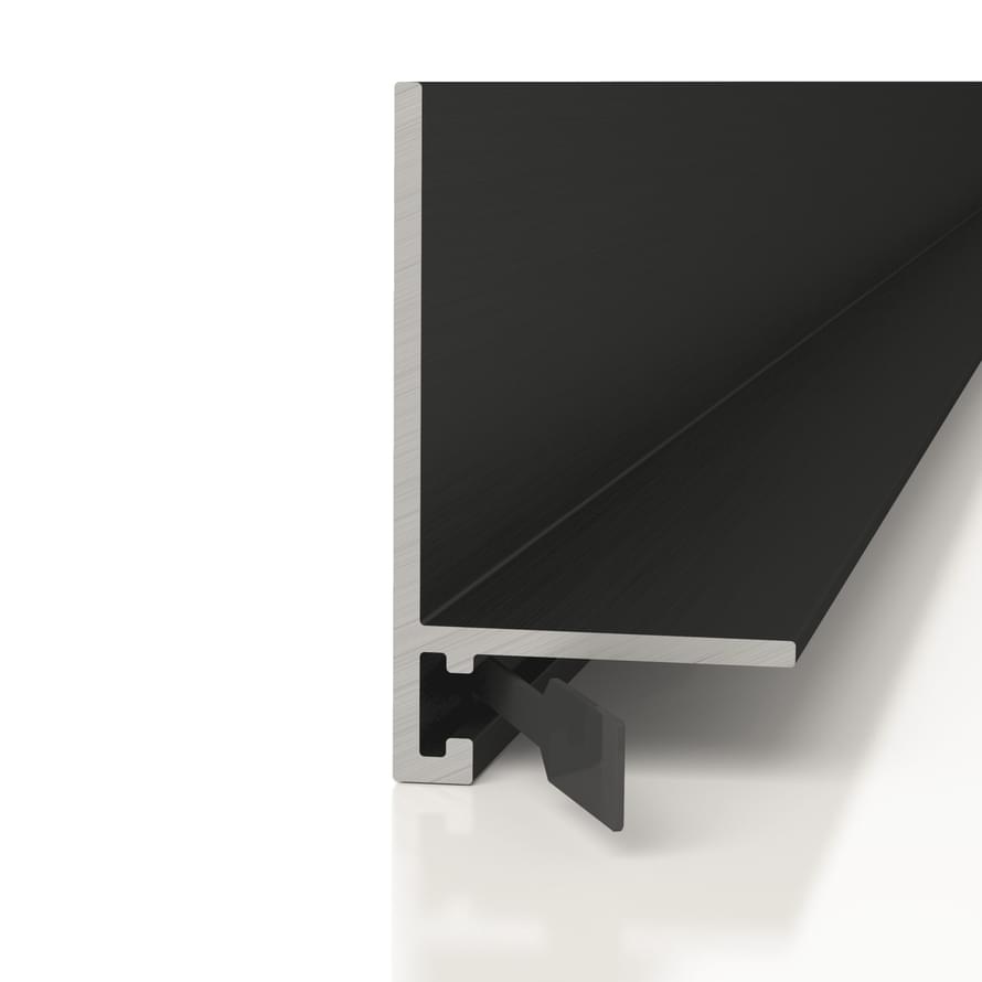 Плинтус Decaro Engineering Микроплинтус ML15A Black 0x200 см поверхность матовая