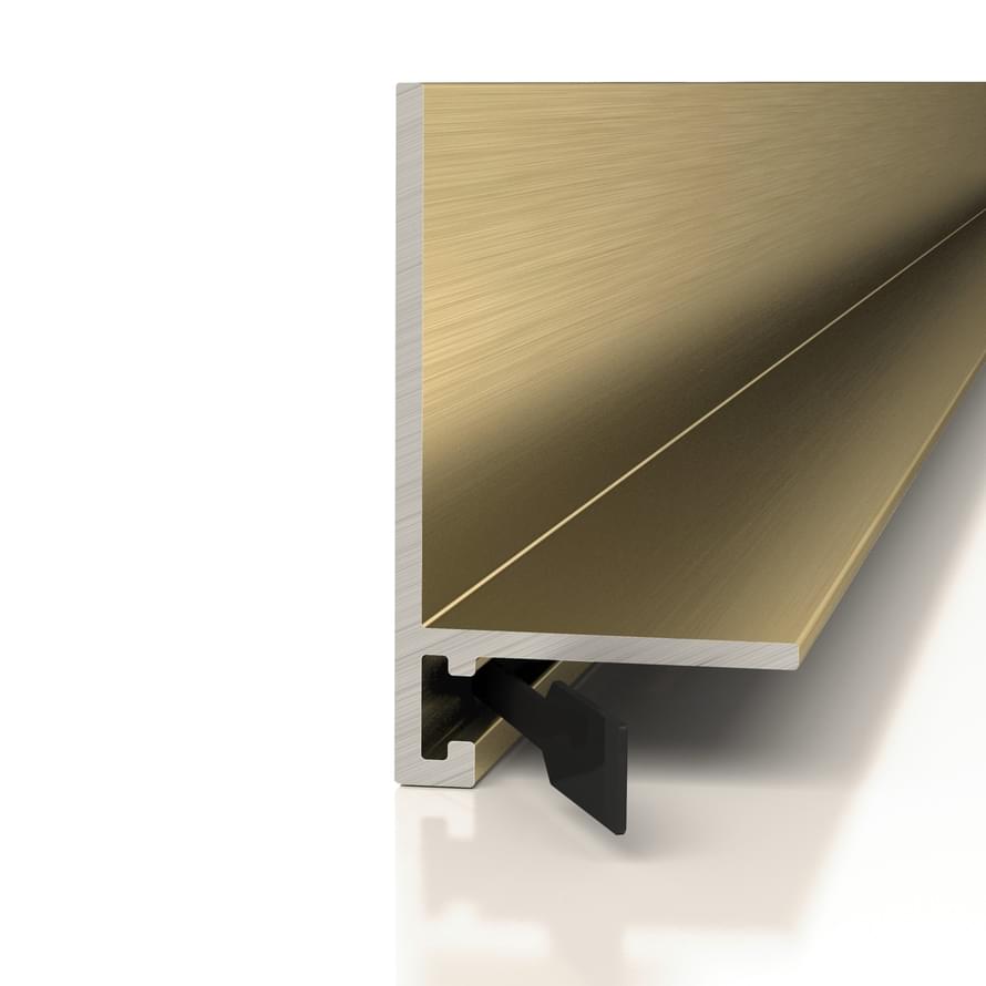 Плинтус Decaro Engineering Микроплинтус ML15A Brass Brush 0x200 см поверхность матовая