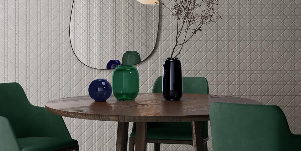 обои фабрики Decaro Wallcoverings коллекция Volume Touch Cannage