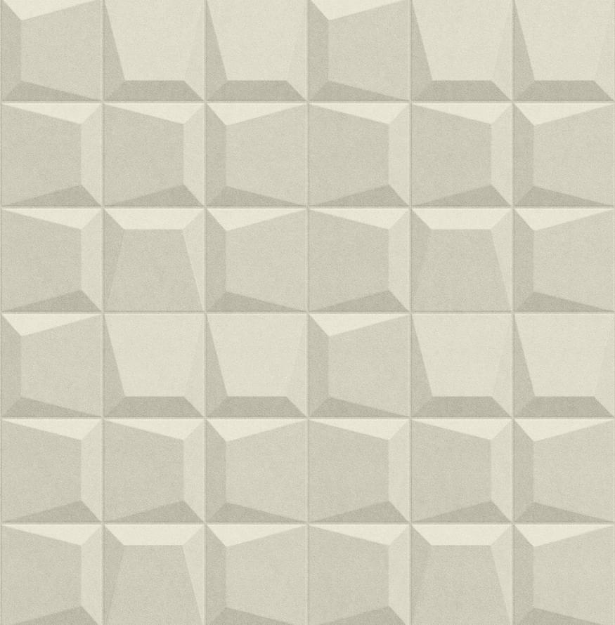 Decaro Wallcoverings Volume Touch Tiles TSQ014 15м x 116см поверхность матовая, рельефная