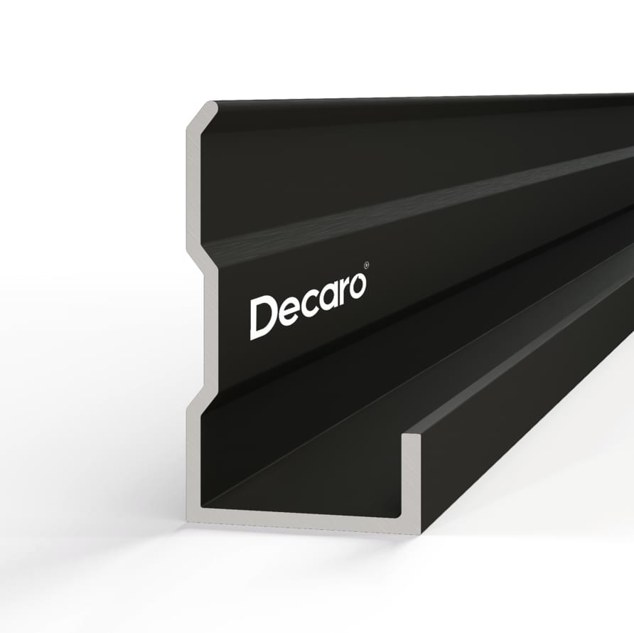 Decaro Wallpanels Профиль D1183 Торцевой Профиль Черный 1.92x300 см поверхность матовая
