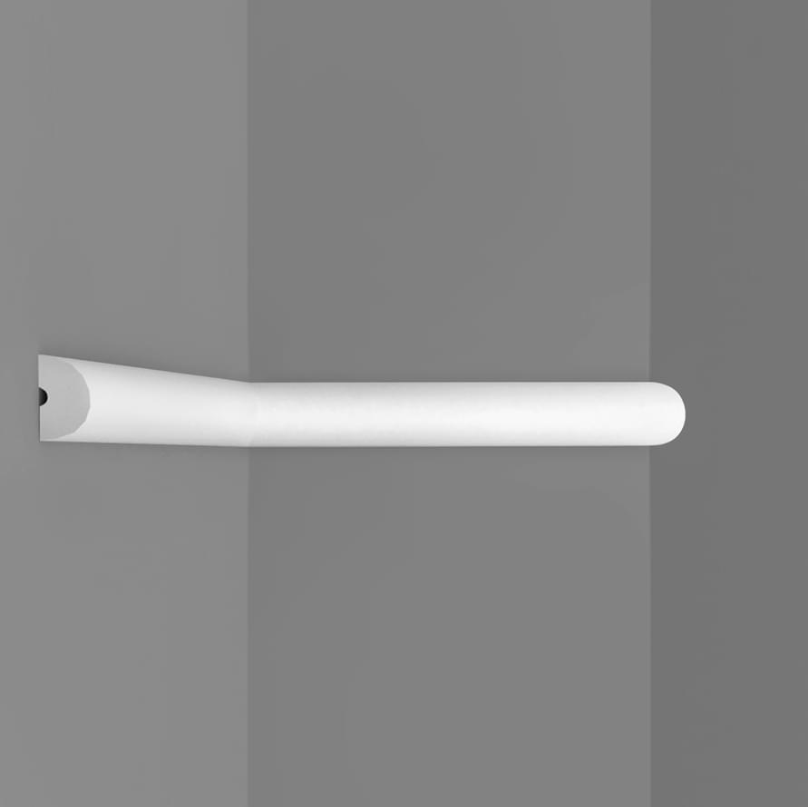Decomaster White Line D034-115 Молдинг 200x1.9x1.2 см поверхность матовая