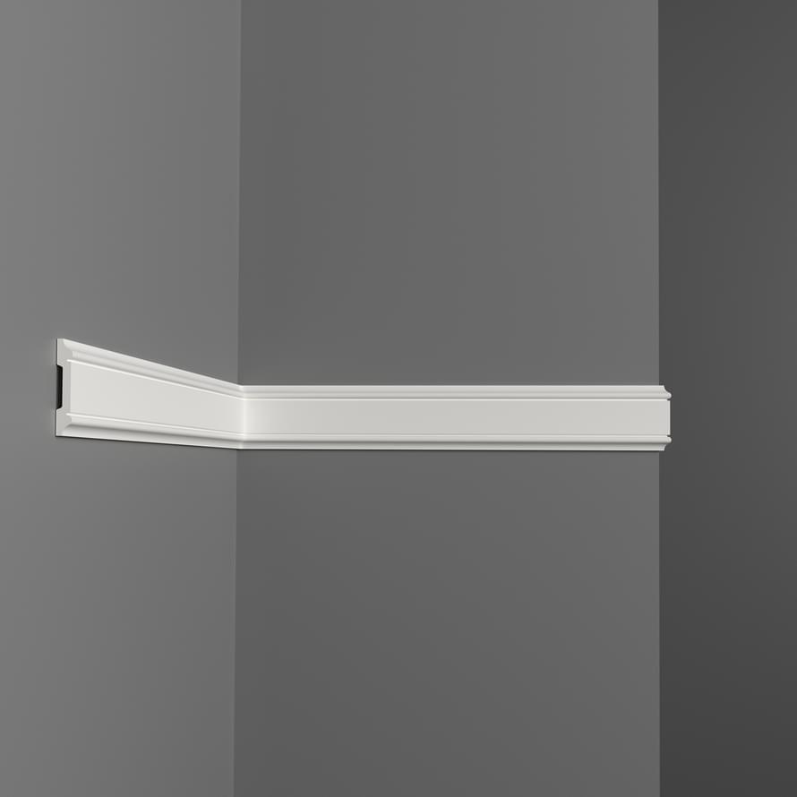 Decomaster White Line D144-115 Молдинг 200x4.8x0.8 см поверхность матовая