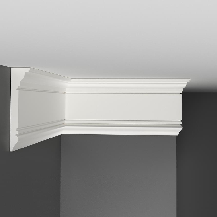 Decomaster White Line D226-115 Молдинг Плинтус Потолочный 200x9x2 см поверхность матовая