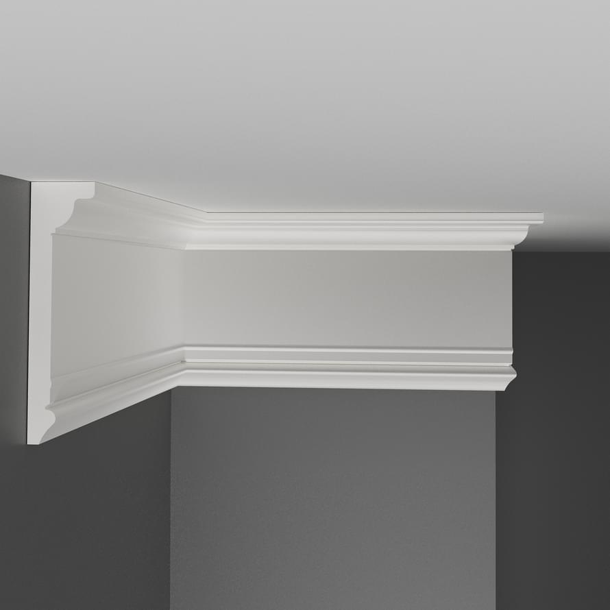 Decomaster White Line D227-115 Молдинг Плинтус Потолочный 200x10x2.5 см поверхность матовая