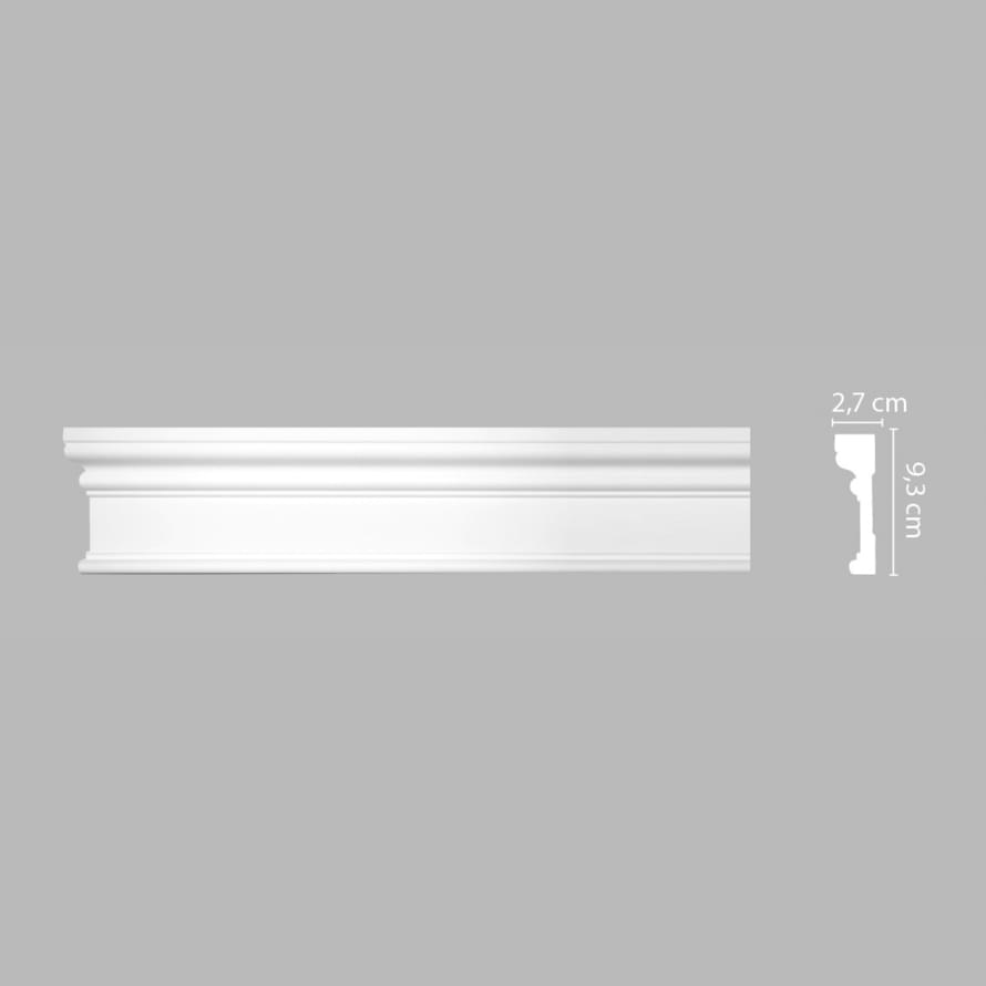 Decomaster Артпрофиль A029 Молдинг 200x9.3x2.7 см поверхность матовая