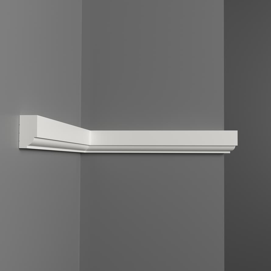 Decomaster Дюропрофиль Молдинг Гладкий D011 200x2.9 см поверхность матовая