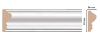 Decomaster Дюропрофиль Молдинг Гладкий D030 200x4.3 см поверхность матовая