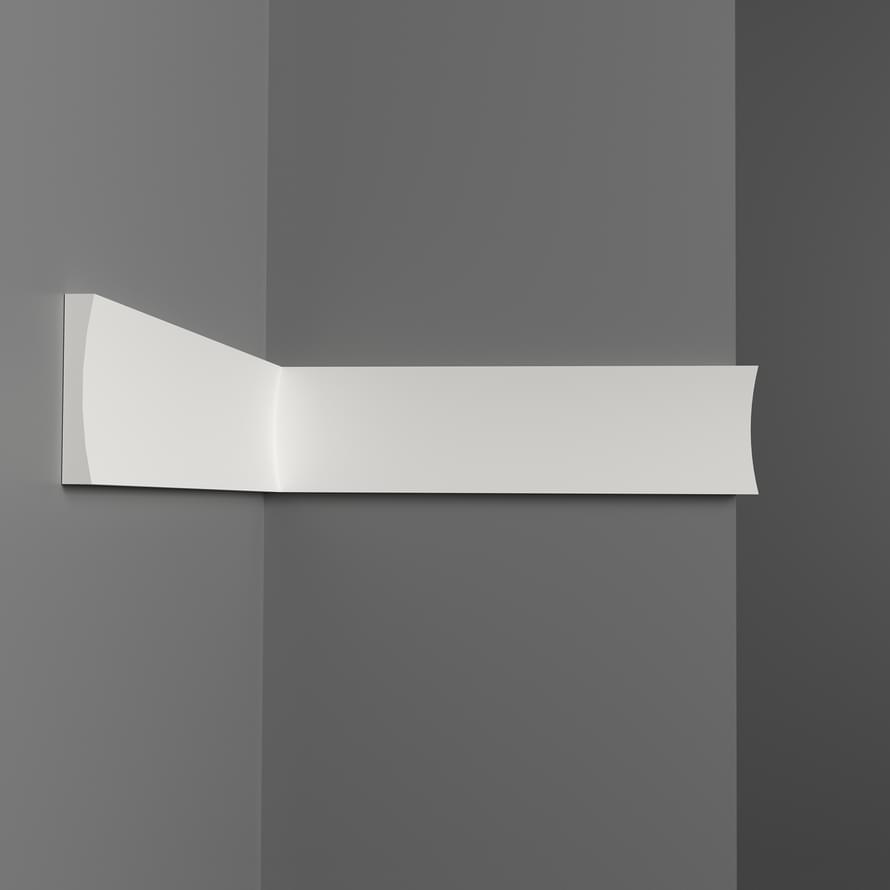 Decomaster Дюропрофиль Молдинг Гладкий D045 200x5 см поверхность матовая