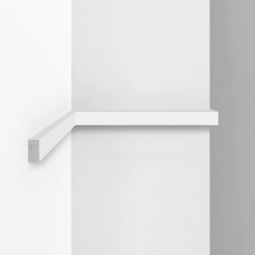 Decomaster Дюропрофиль Молдинг Гладкий D052 290x1.5 см поверхность матовая