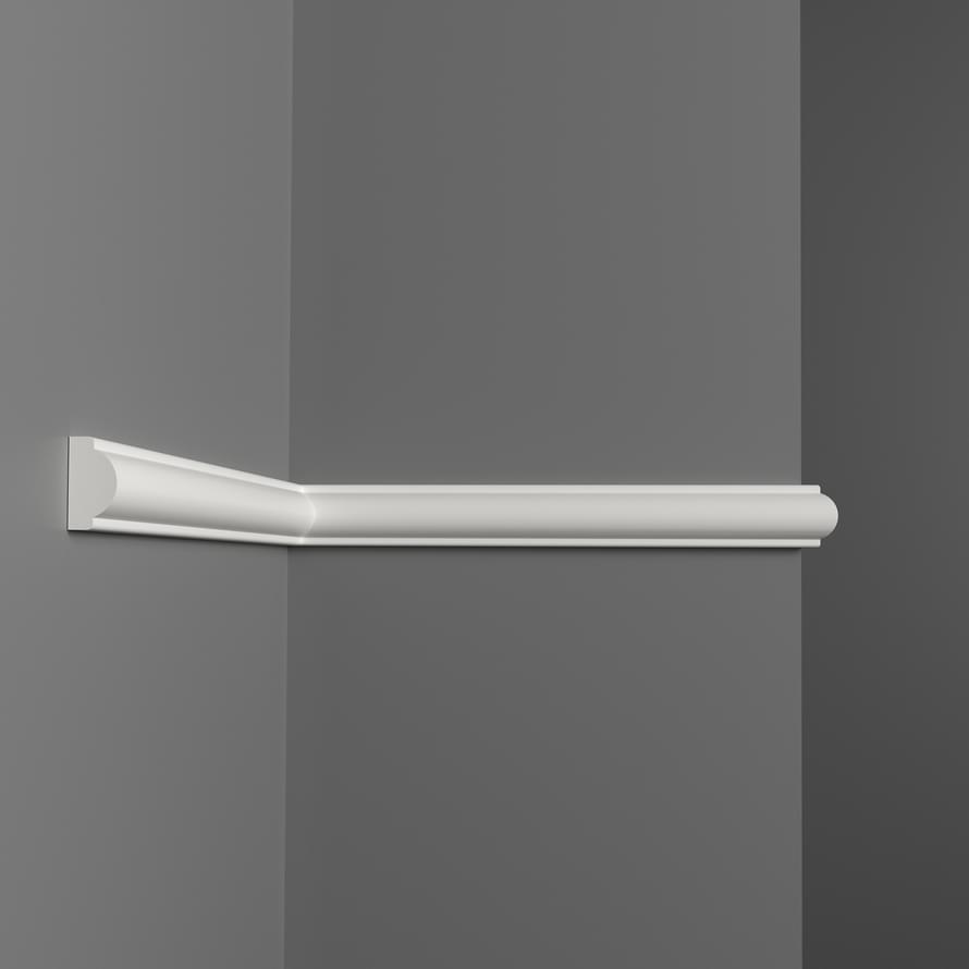 Decomaster Дюропрофиль Молдинг Гладкий D130 200x1.5 см поверхность матовая