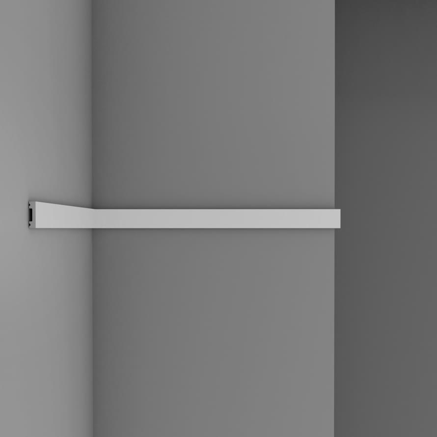 Decomaster Дюропрофиль Молдинг Гладкий D162 200x4.1 см поверхность матовая