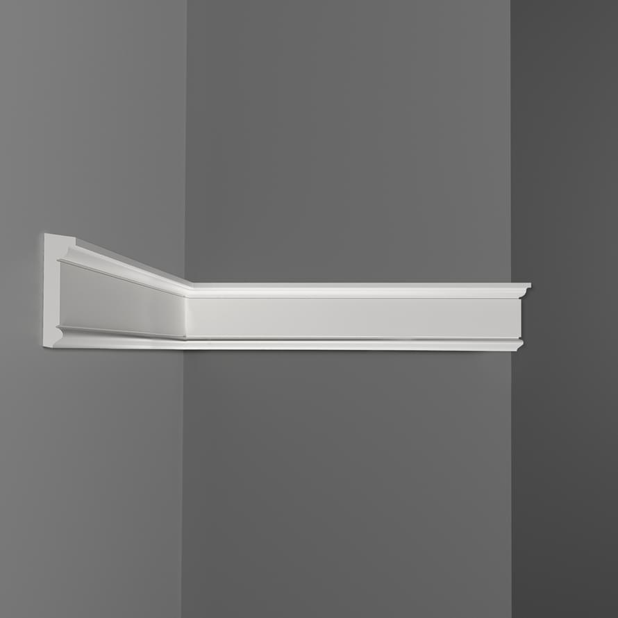 Decomaster Дюропрофиль Молдинг Гладкий D228 200x6 см поверхность матовая