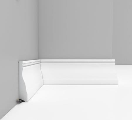 Плинтус Decomaster Дюропрофиль Плинтус Напольный D193A 200x7 см поверхность матовая