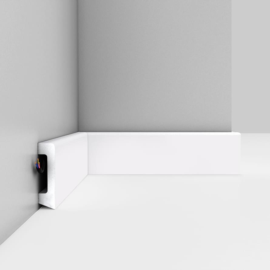 Плинтус Decomaster Дюропрофиль Плинтус Напольный D234 200x5.8 см поверхность матовая