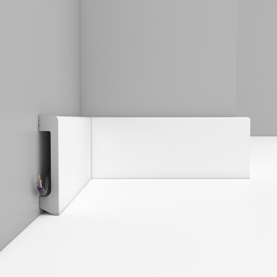 Плинтус Decomaster Дюропрофиль Плинтус Напольный D235 200x8 см поверхность матовая