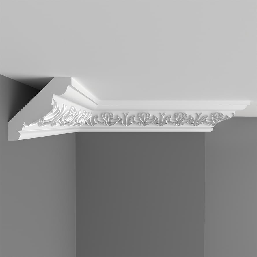 Плинтус Decomaster Дюропрофиль Плинтус Потолочный С Рисунком D155B 200x6 см поверхность матовая