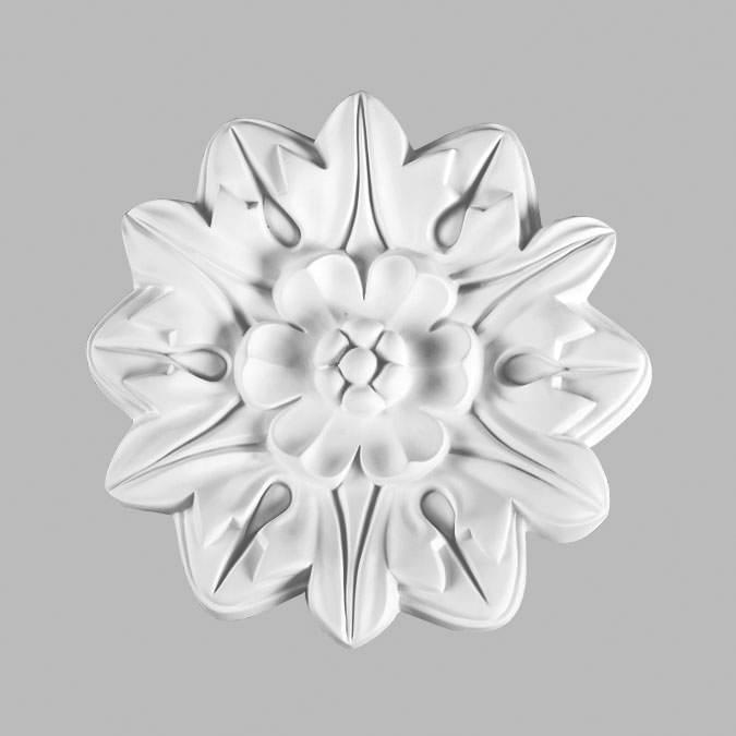 Decomaster Лепнина Из Полиуретана 80195 Розетка 19.5x0x0 см поверхность матовая