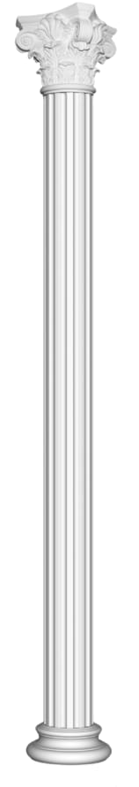 Decomaster Лепнина Из Полиуретана 90018 1 Капитель 36x36x30 см поверхность матовая