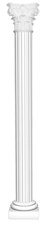 Decomaster Лепнина Из Полиуретана 90024 1 Капитель 45x45x36.5 см поверхность матовая