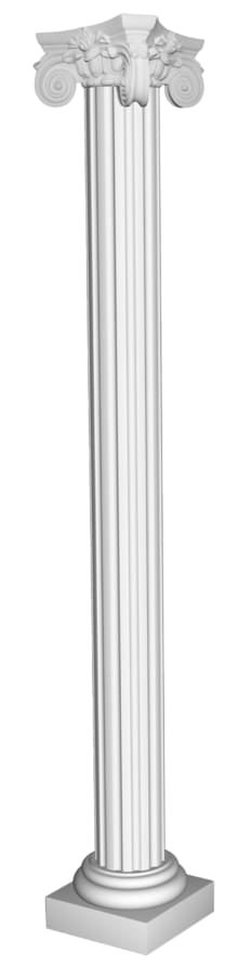 Decomaster Лепнина Из Полиуретана 90024 6 Основание 41x41x22 см поверхность матовая