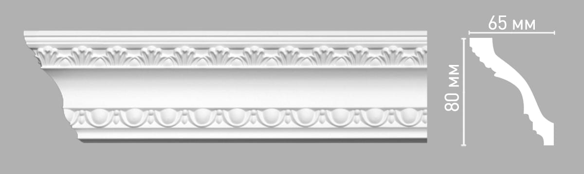 Плинтус Decomaster Лепнина Из Полиуретана 95016 Плинтус Потолочный 240x8x6.5 см поверхность матовая