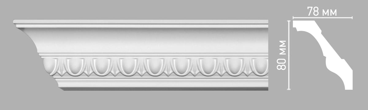 Плинтус Decomaster Лепнина Из Полиуретана 95023 Плинтус Потолочный 240x8x7.8 см поверхность матовая