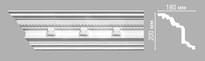 Плинтус Decomaster Лепнина Из Полиуретана 95144 Плинтус Потолочный 240x20x18 см поверхность матовая