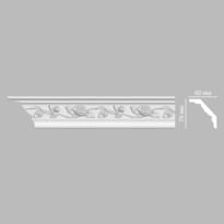 Плинтус Decomaster Лепнина Из Полиуретана 95614 Плинтус Потолочный 240x7.8x6 см поверхность матовая