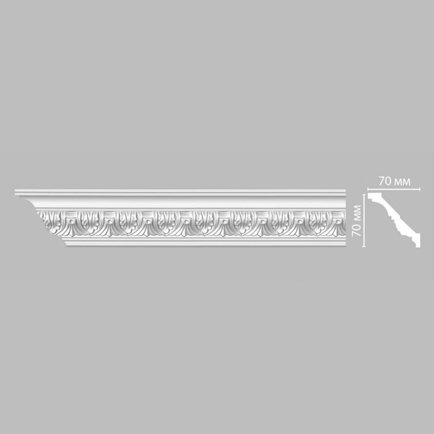 Плинтус Decomaster Лепнина Из Полиуретана 95622 FL Плинтус Потолочный Гибкий 240x7x7 см поверхность матовая