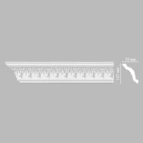 Плинтус Decomaster Лепнина Из Полиуретана 95696 Плинтус Потолочный 240x10.7x7 см поверхность матовая