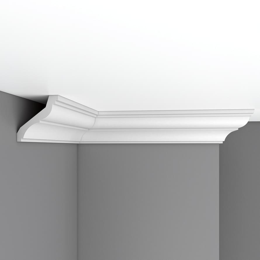 Плинтус Decomaster Лепнина Из Полиуретана 96120 FL Плинтус Потолочный Гибкий 240x8x8.5 см поверхность матовая