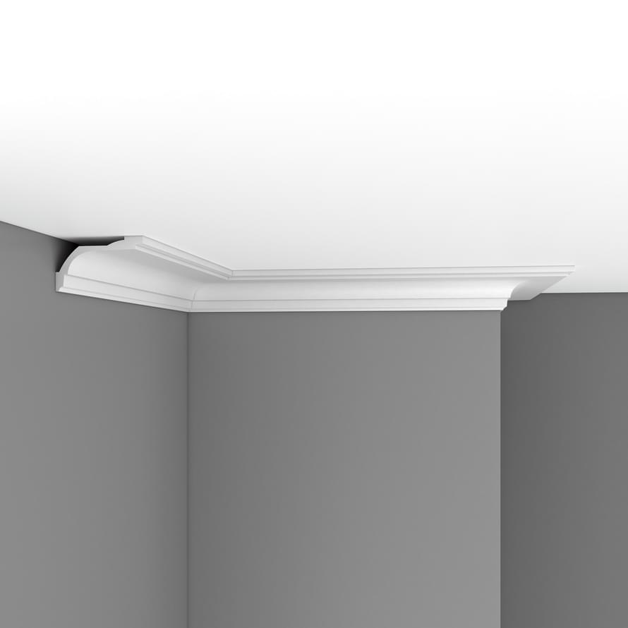 Плинтус Decomaster Лепнина Из Полиуретана 96220 Плинтус Потолочный 240x7x11.8 см поверхность матовая