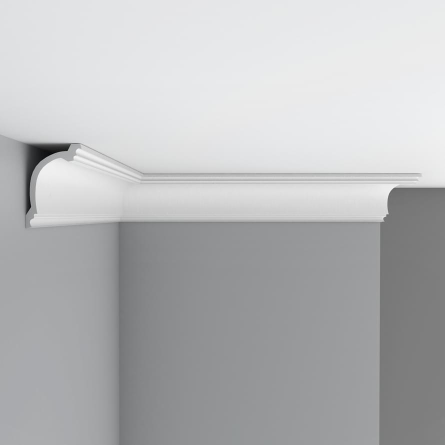 Плинтус Decomaster Лепнина Из Полиуретана 96263 Плинтус Потолочный 240x10.5x7 см поверхность матовая