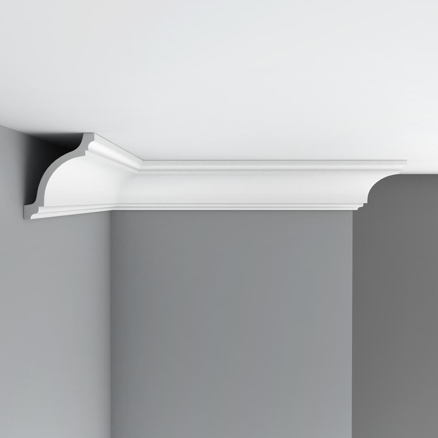 Плинтус Decomaster Лепнина Из Полиуретана 96270 Плинтус Потолочный 240x11.5x9.5 см поверхность матовая