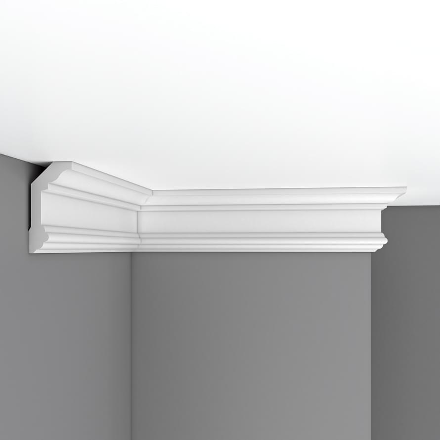 Плинтус Decomaster Лепнина Из Полиуретана 96321 Плинтус Потолочный 240x10x5 см поверхность матовая