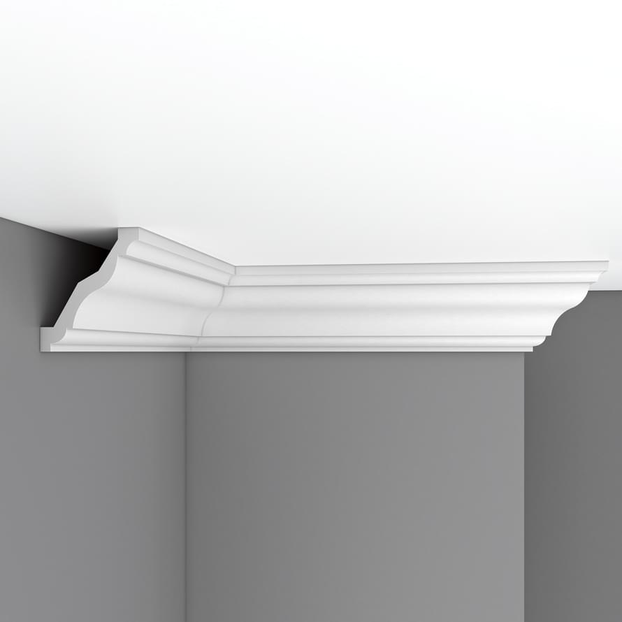 Плинтус Decomaster Лепнина Из Полиуретана 96625A Плинтус Потолочный 240x8.5x8.4 см поверхность матовая