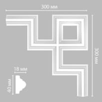 Decomaster Лепнина Из Полиуретана 97010 9 Угол 0x30x30 см поверхность матовая