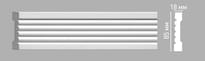 Decomaster Лепнина Из Полиуретана 97206 Молдинг 240x8.5x1.8 см поверхность матовая