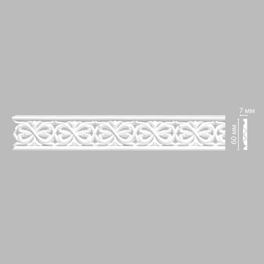 Decomaster Лепнина Из Полиуретана 98029 Молдинг 240x6x0.7 см поверхность матовая