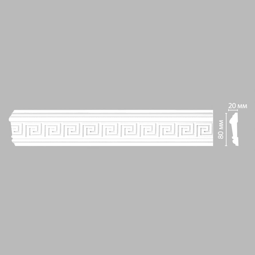 Decomaster Лепнина Из Полиуретана 98627 Молдинг 240x8x2 см поверхность матовая