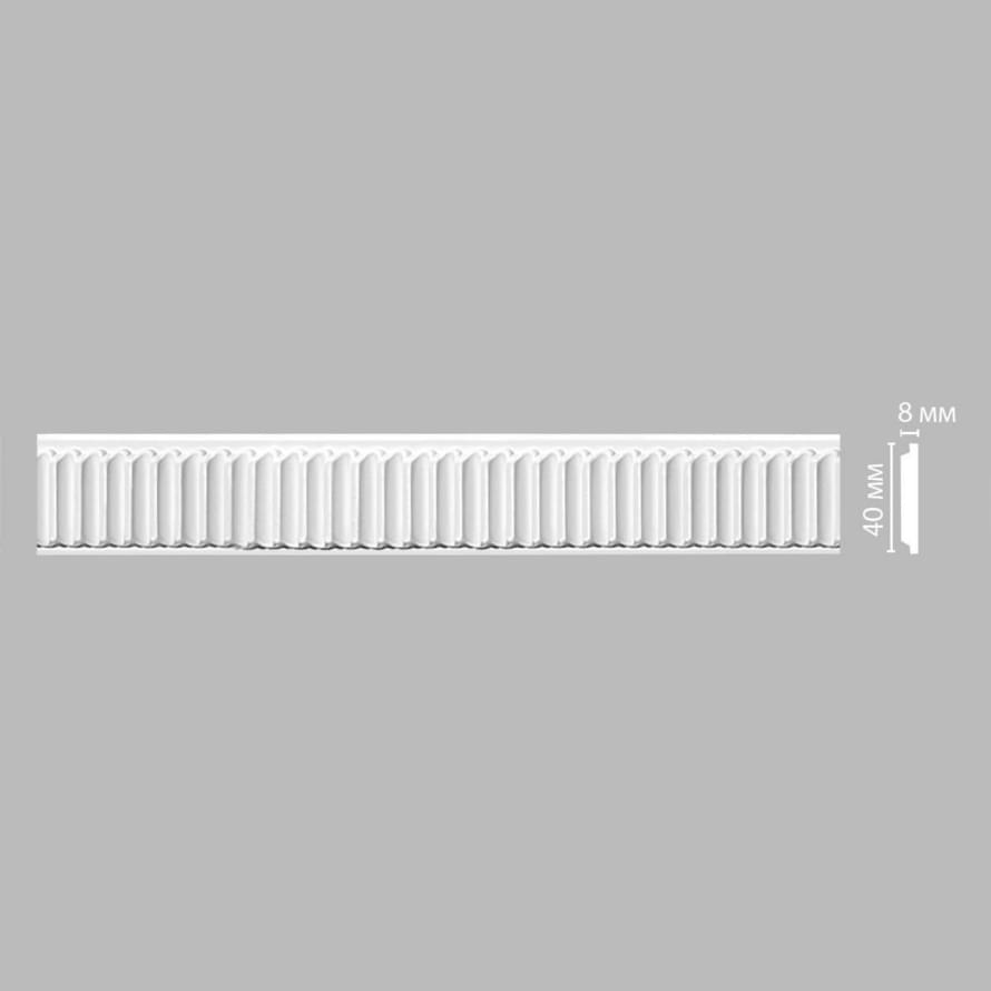 Decomaster Лепнина Из Полиуретана 98642 Молдинг 240x4x0.8 см поверхность матовая