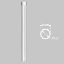Decomaster Лепнина Из Полиуретана DCK 01 Колонна 240x20x0 см поверхность матовая