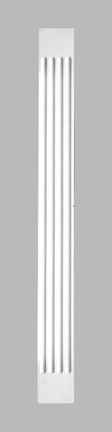 Decomaster Лепнина Из Полиуретана DK 195 Пилястра 200x8.5x1.5 см поверхность матовая