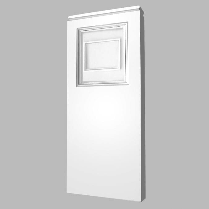 Decomaster Лепнина Из Полиуретана DK 82252 Основание 27x64x6.2 см поверхность матовая