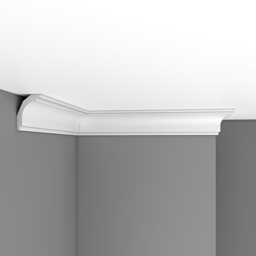Плинтус Decomaster Лепнина Из Полиуретана DP 16АFL Плинтус Потолочный Гибкий 240x6.8x5.5 см поверхность матовая