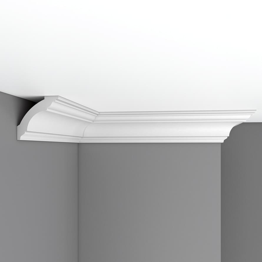 Плинтус Decomaster Лепнина Из Полиуретана DP 213 Плинтус Потолочный Гибкий 240x8x8 см поверхность матовая