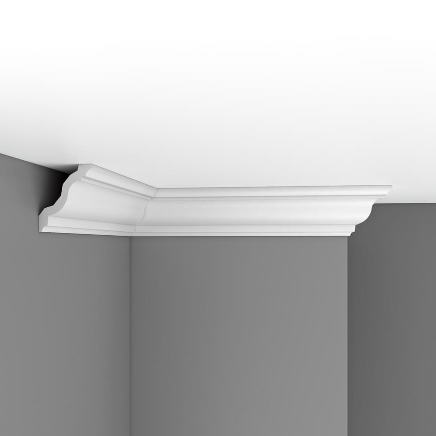 Плинтус Decomaster Лепнина Из Полиуретана DP 2212 Плинтус Потолочный Гибкий 240x12.5x10.5 см поверхность матовая