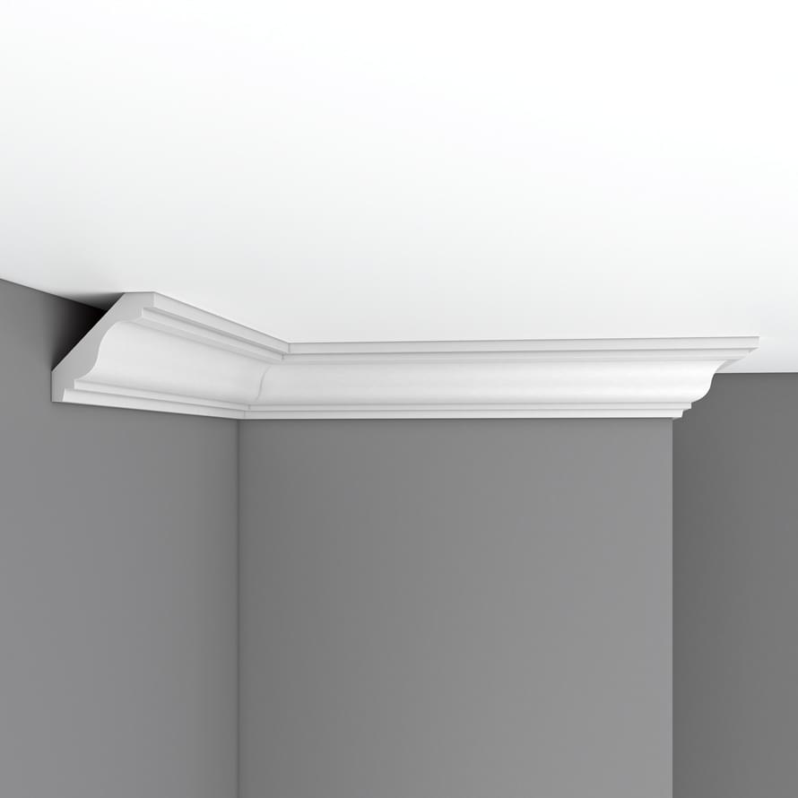 Плинтус Decomaster Лепнина Из Полиуретана DP 336 Плинтус Потолочный 240x6.5x6.5 см поверхность матовая